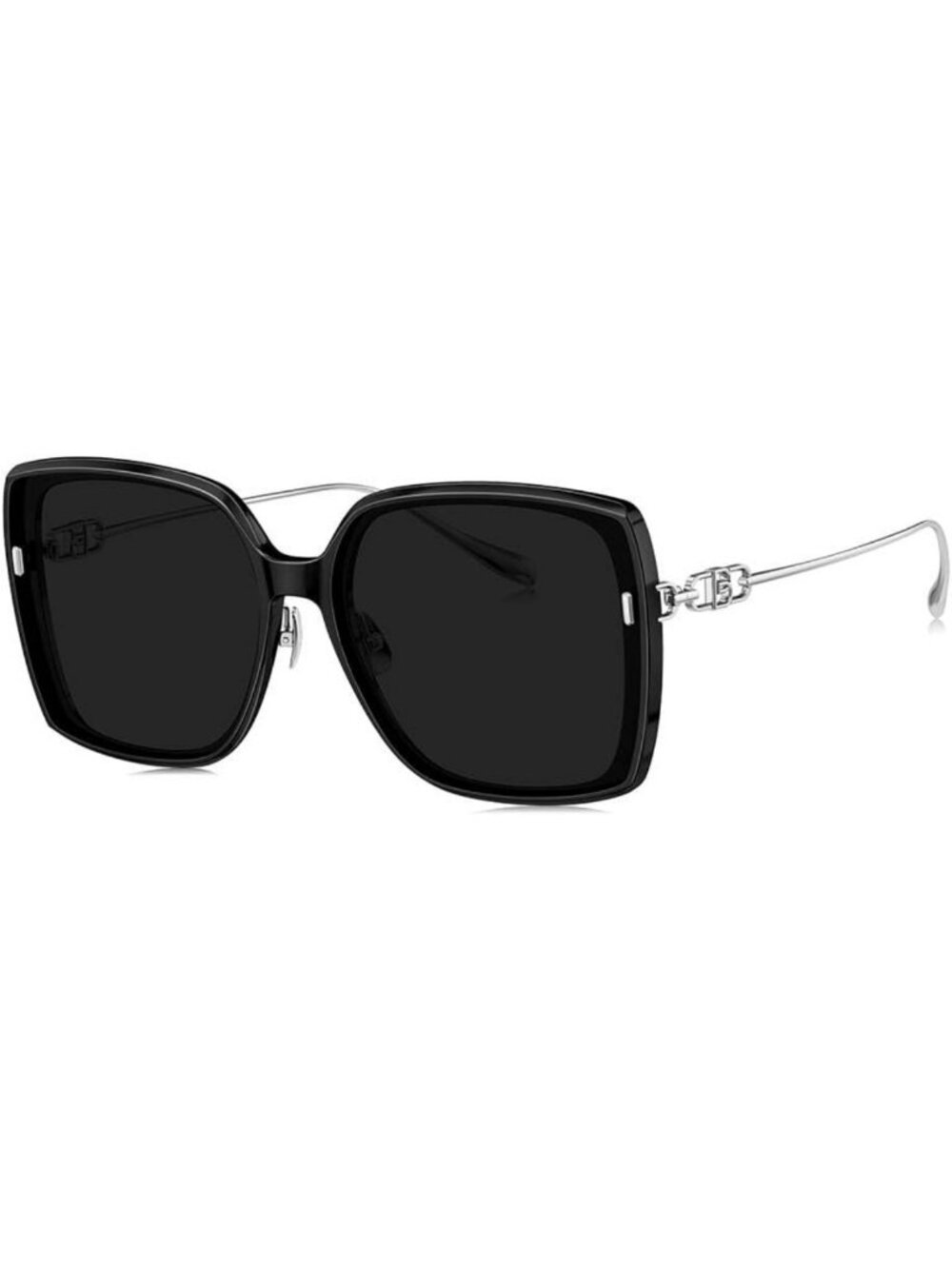Stylish Oversized Square UV400 Sunglasses for Women - Titanium Frame, Universal